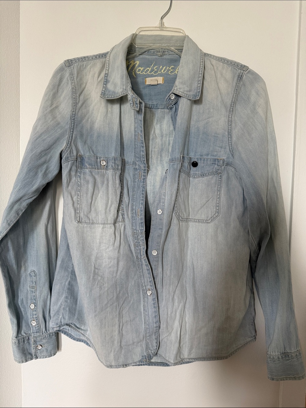 Madewell Faded Light Blue Denim Shirt